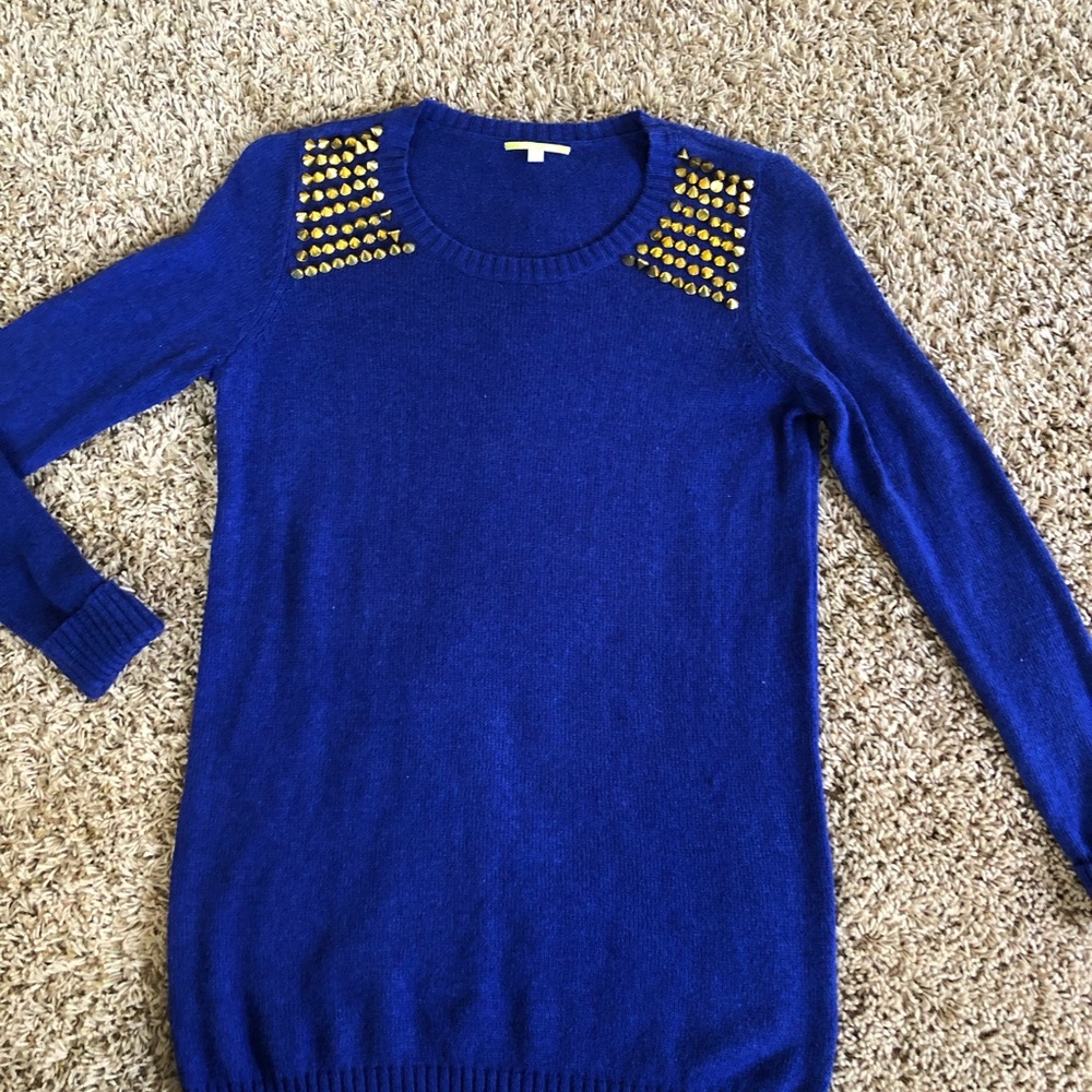 Gianni BINI royal blue sweater